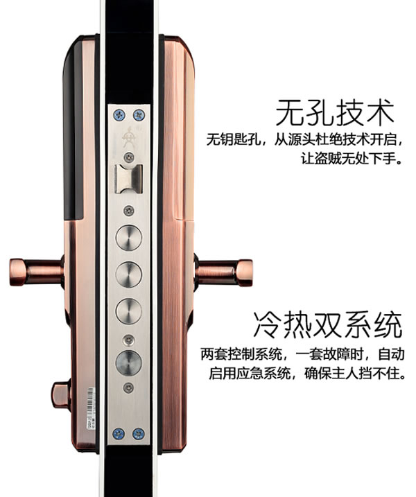 頂吉無孔智能門鎖200F 為安全鑄造新基點