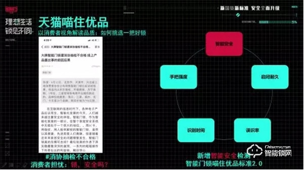天貓“喵住”智能鎖行業(yè)新標(biāo)準(zhǔn)發(fā)布，凱迪仕成首批打標(biāo)品牌
