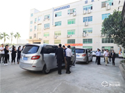 寧夏海原縣縣委領導一行參觀考察皇家金盾人臉鎖生產基地