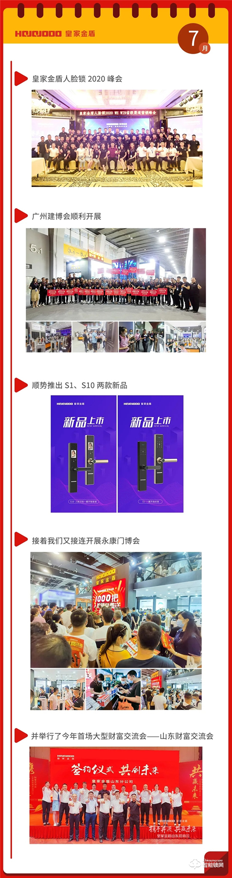 皇家金盾人臉鎖2020年大事記