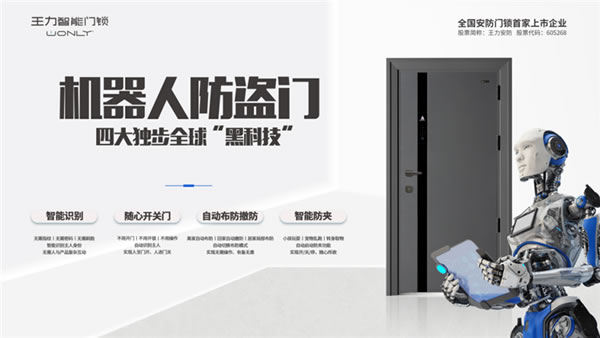 建博會強勢吸睛！王力意式木紋機器人防盜門重磅發布！