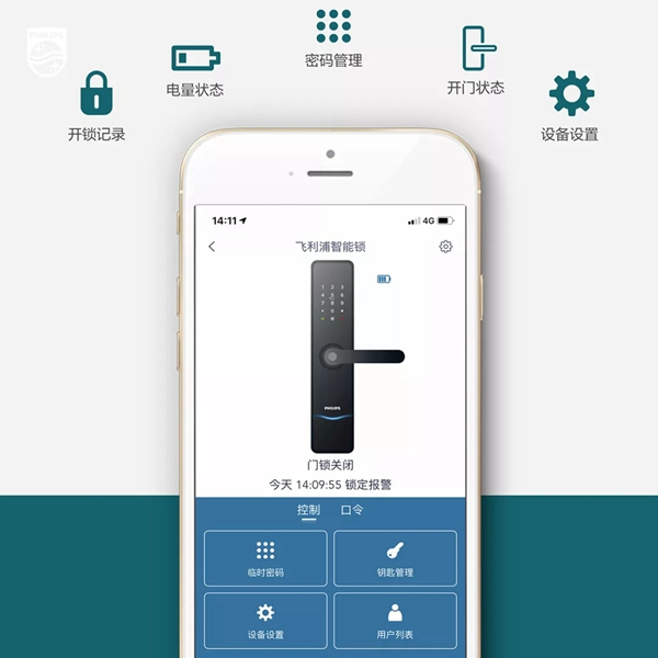飛利浦智能鎖|不用再擔(dān)心智能鎖沒電啦
