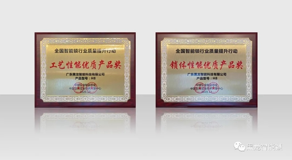 捷報！黑龍智能鎖再獲兩項大獎，產品力受權威認證！