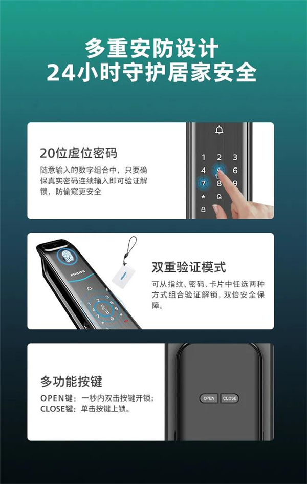 飛利浦智能鎖丨帶屏可視智能鎖DDL708耀目登場