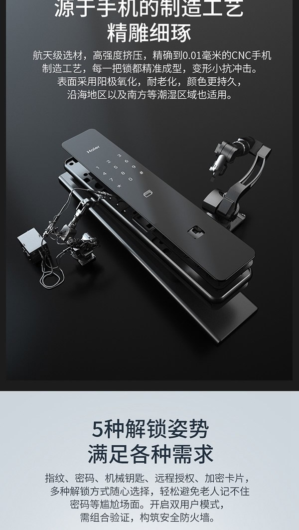 海爾智能門鎖P66：智慧互聯(lián)，智動安全