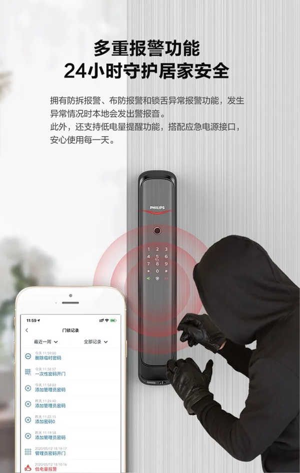 飛利浦智能鎖DDL702E 輕松享受智能生活