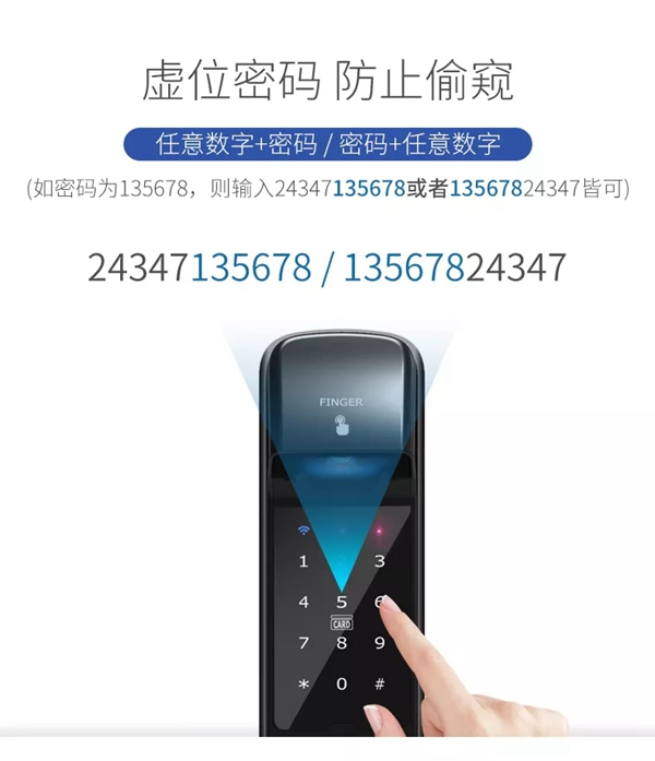 曼亞智能鎖為您科普智能鎖上的虛位密碼