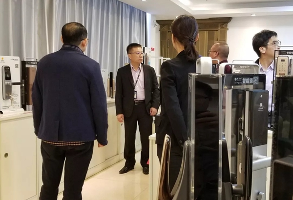 豪力士智能鎖迎富士康旗下上市公司蒞臨考察