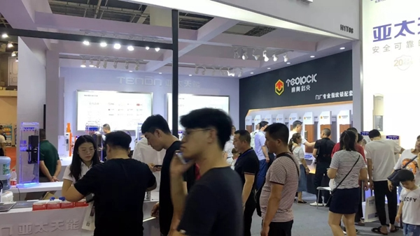 亞太天能智能鎖參展第九屆中國(guó)（永康）國(guó)際門(mén)業(yè)博覽會(huì)