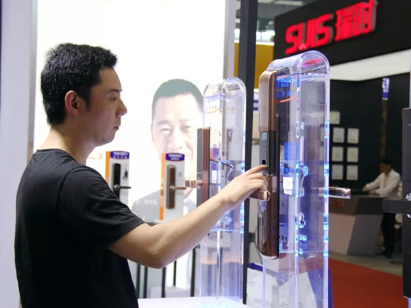 亞太天能智能鎖參展第九屆中國(guó)（永康）國(guó)際門(mén)業(yè)博覽會(huì)