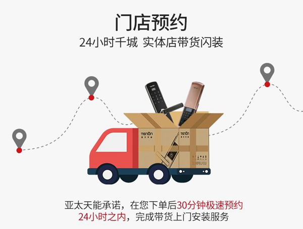 亞太天能智能鎖天貓旗艦店已啟動全店新零售模式！