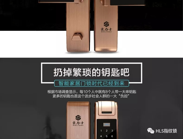 豪力士智能指紋鎖新品來襲：智能指紋密碼鎖D8202F