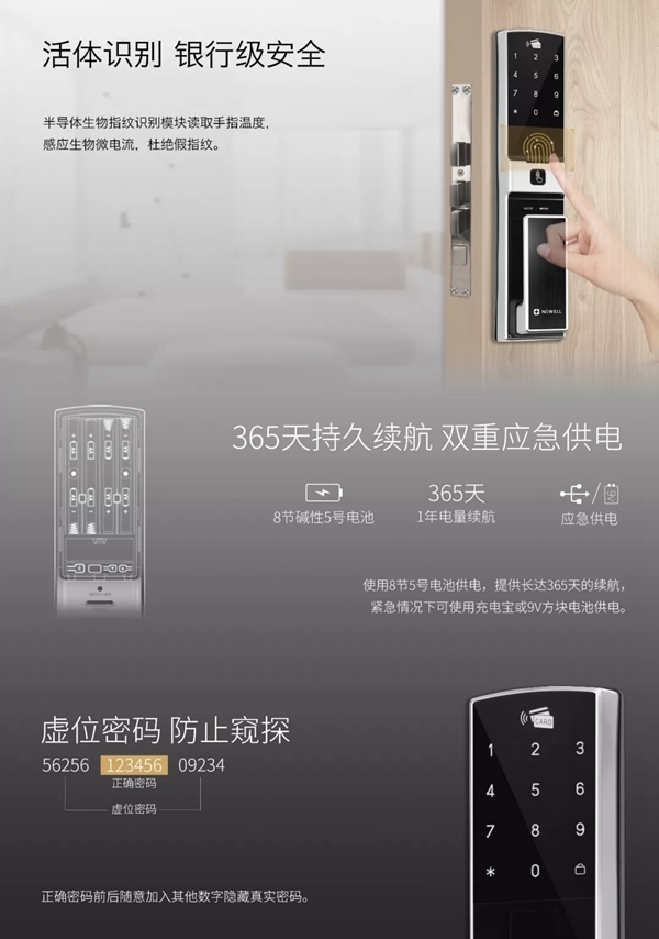紐威爾智能鎖專注美學與科技的融合，為客戶提供優質產品
