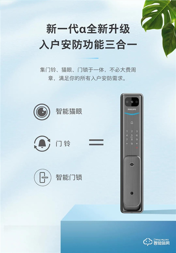 新一代α硬核升級！帶屏貓眼可視智能鎖Alpha-V(P)魅力登場！