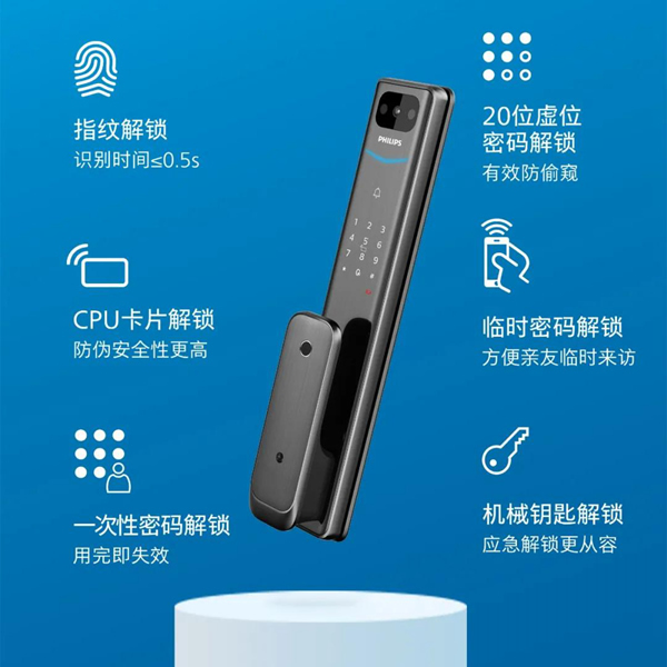 飛利浦智能鎖-漲知識！智能鎖的鑰匙孔為什么要隱藏起來？
