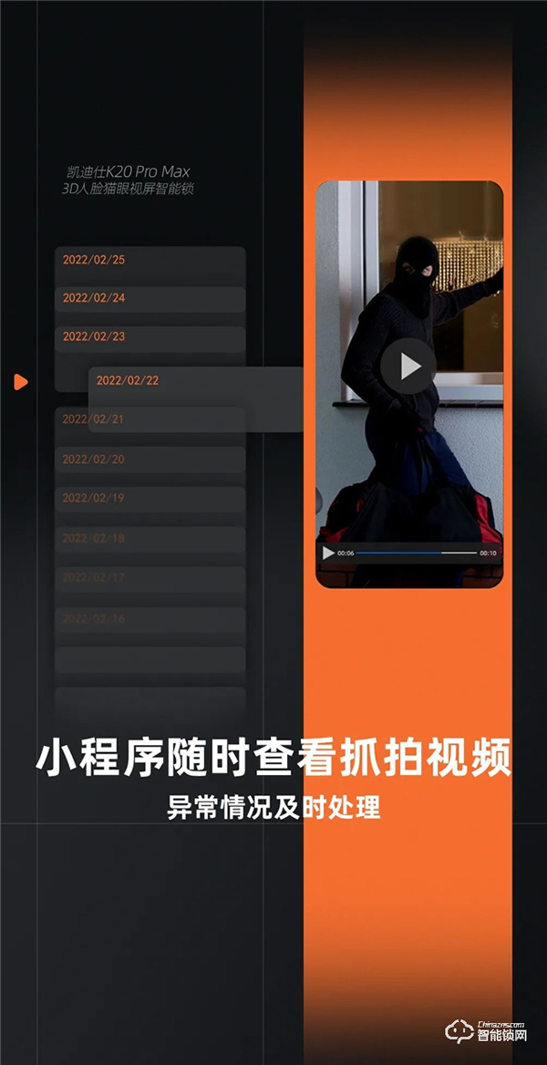 旗艦新品全球首發(fā) | 凱迪仕K20 Pro Max 3D人臉貓眼視屏智能鎖，解鎖滿級守護力！