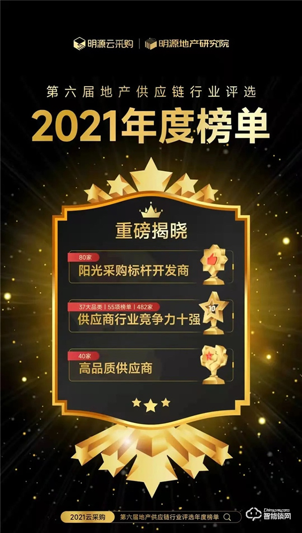 2021房企供應(yīng)商十強(qiáng)榜單出爐，德施曼榮居“智能鎖行業(yè)競(jìng)爭(zhēng)力十強(qiáng)榜”首位