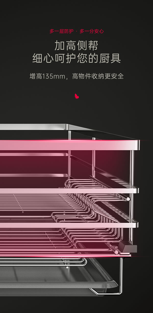 廚房拉籃經典之作丨匯泰龍高端不銹鋼拉籃系列