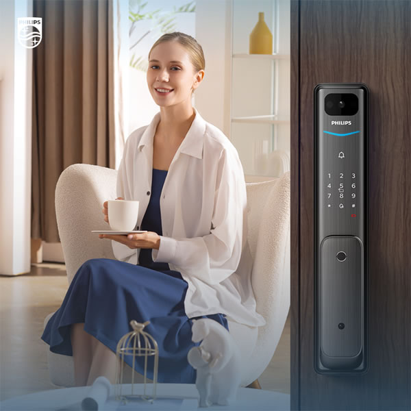 暑假孩子一人在家，有飛利浦智能鎖很安心！