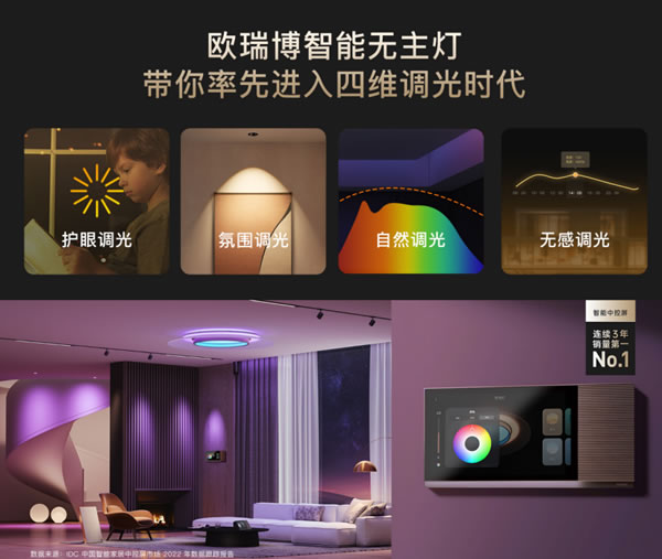 洗牌！歐瑞博發(fā)布四維調(diào)光體驗(yàn)標(biāo)準(zhǔn)，智能照明標(biāo)準(zhǔn)或?qū)⒏? title=