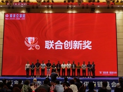 雅潔五金智能鎖榮獲索菲亞家居“聯(lián)合創(chuàng)新獎”