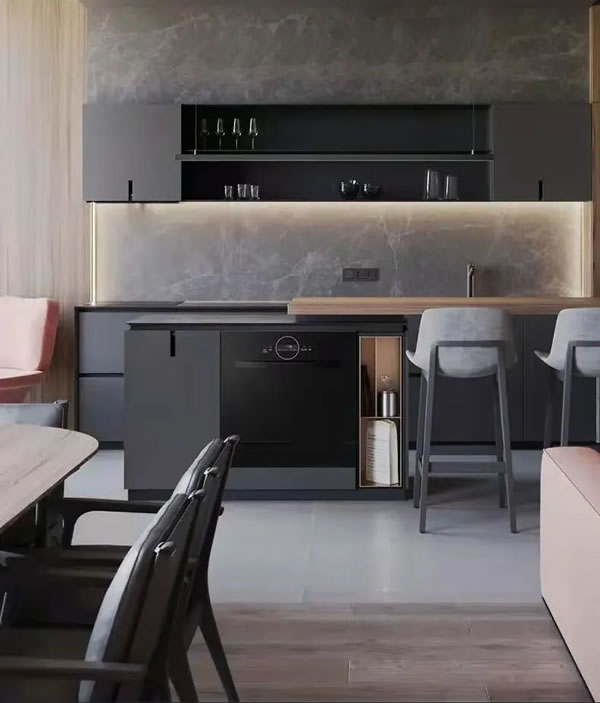 家庭“碗”美大師:榮事達(dá)智能家居嵌入式洗碗機(jī)_1