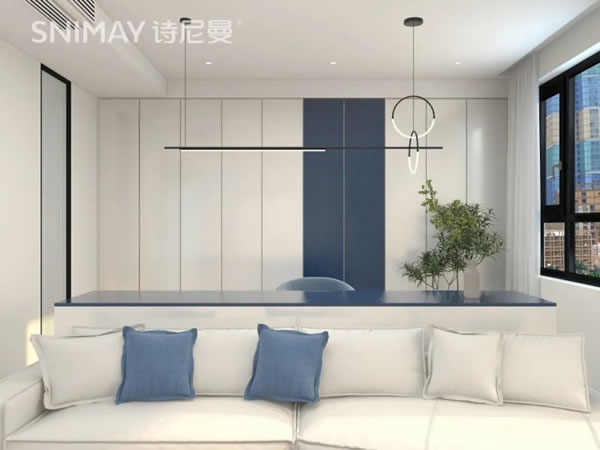 淺指智能鎖98㎡極簡兩居室，打造輕盈質感家居_10