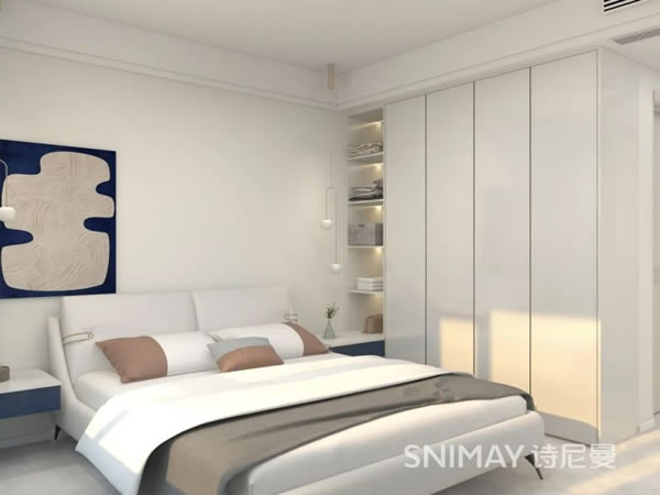 淺指智能鎖98㎡極簡兩居室，打造輕盈質感家居_15