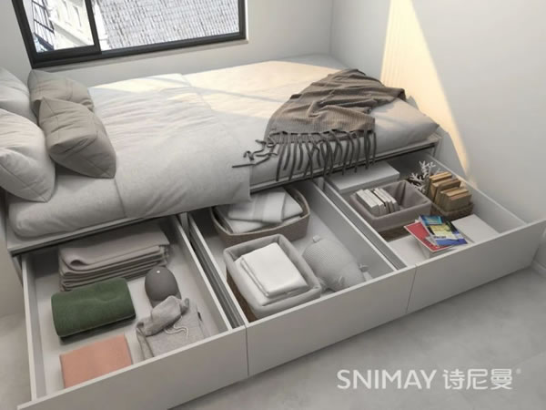 淺指智能鎖98㎡極簡兩居室，打造輕盈質感家居_20